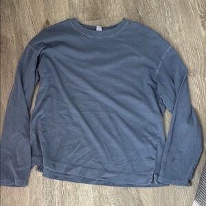 Old Navy Vintage Styls Crewneck Long Sleeve Tee - Slate Blue
